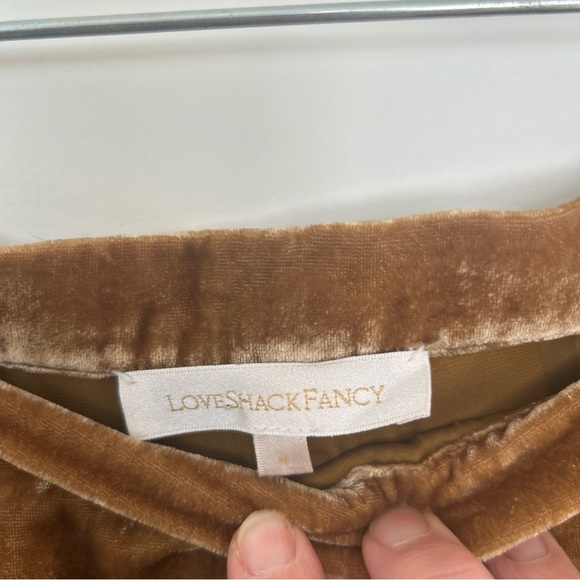 LOVE SHACK FANCY size 6 Eliza Velvet Mini Skirt LoveShackFancy - Picture 5 of 5